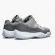 Air Jordan 11 Low Cool Grey dámské a pánské Běžné boty 528895 003 Středně šedá/bílá-Střelný kouř AJ11 Black Jordan Tenisky