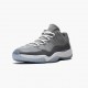 Air Jordan 11 Low Cool Grey dámské a pánské Běžné boty 528895 003 Středně šedá/bílá-Střelný kouř AJ11 Black Jordan Tenisky