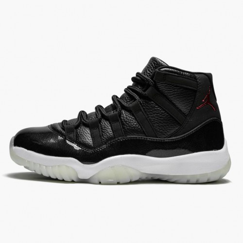 Air Jordan 11 Retro "72-10" dámské a Pánské Běžné boty 378037 002 Černá Tělocvična červená-Bílý-Anthracite AJ11 Černá Jordan Tenisky