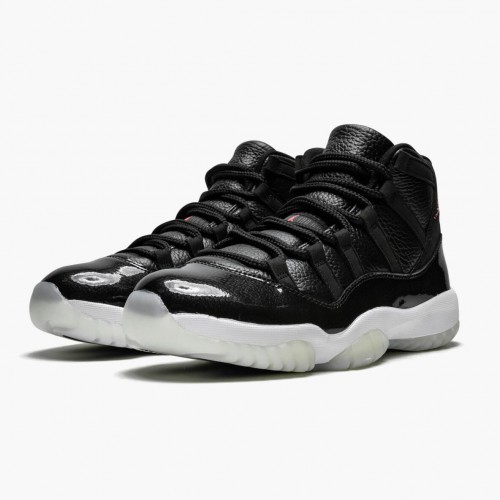 Air Jordan 11 Retro 72-10 dámské a Pánské Běžné boty 378037 002 Černá Tělocvična červená-Bílý-Anthracite AJ11 Černá Jordan Tenisky