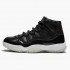 Air Jordan 11 Retro 72 10  Black Gym Red White Anthracite Black Black/Black-Varsity Red 378037-002