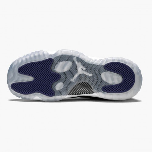 Air Jordan 11 Retro "Concord 2018" dámské a Pánské Běžné boty 378038 100 Bílý Černá-Concord AJ11 Černá Jordan Tenisky