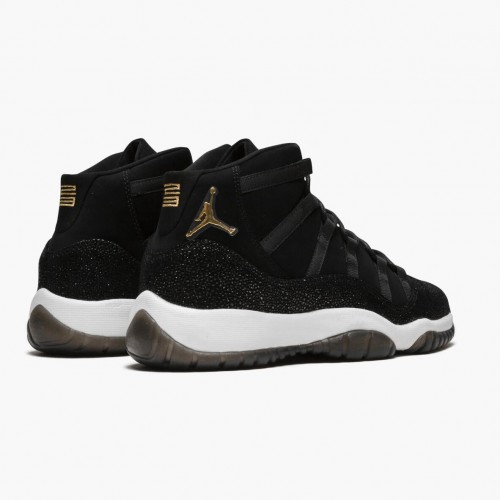 Air Jordan 11 Retro Heiress Black Stingray dámské a pánské Běžné boty 852625 030 Černá/Kovová zlato-bílá AJ11 Černá Jordan Tenisky