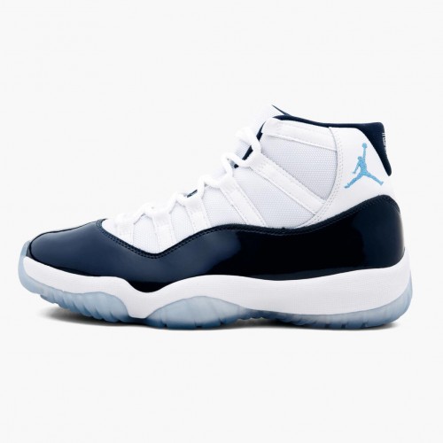 Air Jordan 11 Retro UNC Win Like 82 pánské Běžné boty 378037 123 Bílý/Univerzitní modrá AJ11 Černá Jordan Tenisky