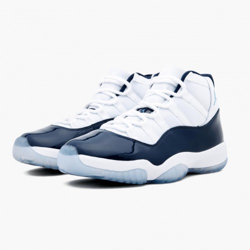 Air Jordan 11 Retro UNC "Win Like 82" pánské Běžné boty 378037 123 Bílý/Univerzitní modrá AJ11 Černá Jordan Tenisky