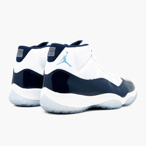 Air Jordan 11 Retro UNC Win Like 82 pánské Běžné boty 378037 123 Bílý/Univerzitní modrá AJ11 Černá Jordan Tenisky