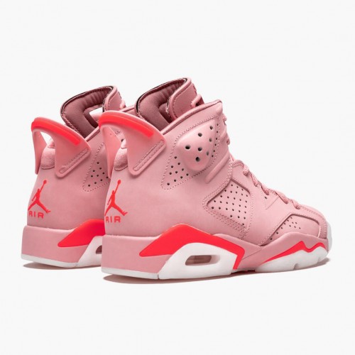 Air Jordan 6 Retro Aleali May WMNS Běžné boty CI0550 600 Rust Růžový AJ6 Černá Jordan Tenisky