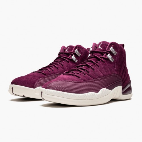 Air Jordan 12 Retro "Bordeaux" pánské AJ12 Běžné boty 130690 617 Bordeaux/Plachta-Kovový stříbrný Jordan Tenisky