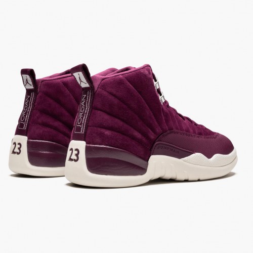 Air Jordan 12 Retro Bordeaux pánské AJ12 Běžné boty 130690 617 Bordeaux/Plachta-Kovový stříbrný Jordan Tenisky