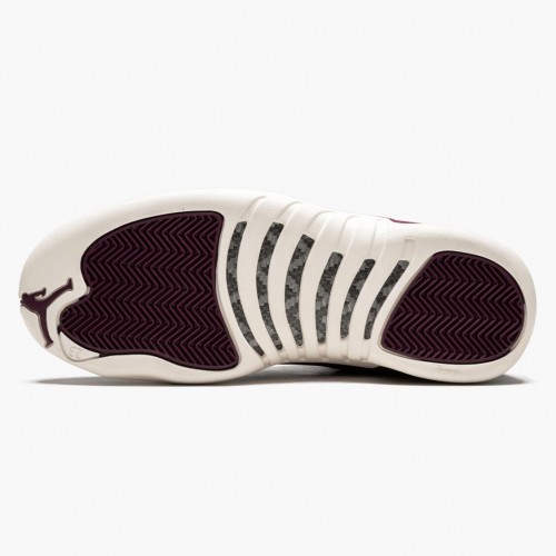 Air Jordan 12 Retro Bordeaux pánské AJ12 Běžné boty 130690 617 Bordeaux/Plachta-Kovový stříbrný Jordan Tenisky