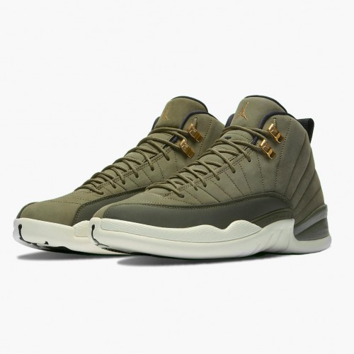 Air Jordan 12 Retro Chris Paul Class of 2003 pánské AJ12 Běžné boty 130690 301 Olivové plátno/Černá-Metall Jordan Tenisky