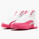 Air Jordan 12 Retro Dynamic Pink WoPánské AJ12 Běžné boty 510815 109 Bílý/Živá růžová-Mtllc Stříbro Jordan Tenisky