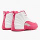 Air Jordan 12 Retro Dynamic Pink WoPánské AJ12 Běžné boty 510815 109 Bílý/Živá růžová-Mtllc Stříbro Jordan Tenisky