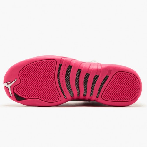 Air Jordan 12 Retro Dynamic Pink WoPánské AJ12 Běžné boty 510815 109 Bílý/Živá růžová-Mtllc Stříbro Jordan Tenisky