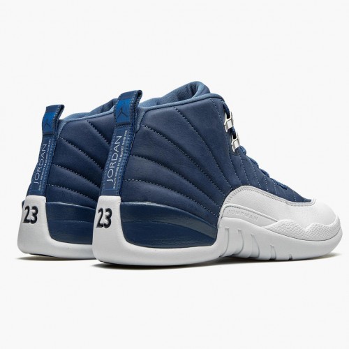 Air Jordan 12 Retro Indigo pánské AJ12 Běžné boty 130690 404 Kamenná modrá/Legenda modrá-Obsidia Jordan Tenisky