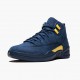 Air Jordan 12 Retro Michigan pánské AJ12 Běžné boty BQ3180 407 Vysoká škola námořnictvo/Amarillo Jordan Tenisky