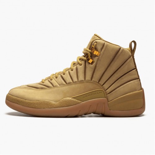 Air Jordan 12 Retro PSNY Wheat Pánské AJ12 Běžné boty AA1233 700 Pšenice/Pšenice-Žvýkačka světle hnědá Jordan Tenisky