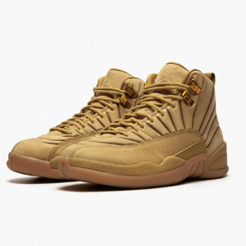 Air Jordan 12 Retro "PSNY Wheat" Pánské AJ12 Běžné boty AA1233 700 Pšenice/Pšenice-Žvýkačka světle hnědá Jordan Tenisky