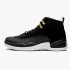 Air Jordan 12 Retro Reverse Taxi   Black/Gold White 130690-017