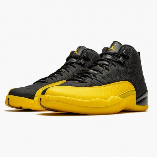 Air Jordan 12 Retro University Gold Pánské AJ12 Běžné boty 130690 070 Černá/Černá Jordan Tenisky