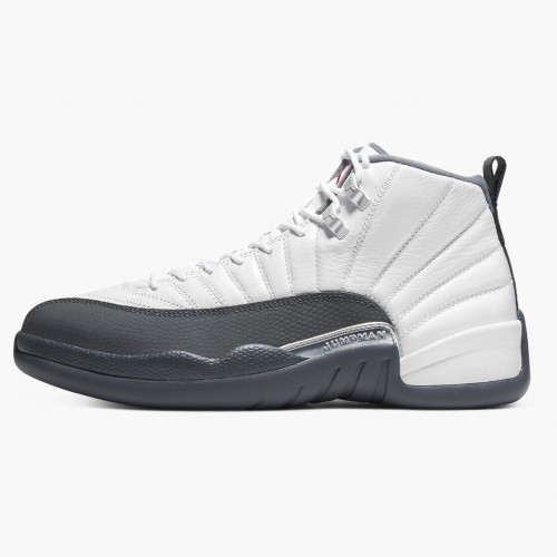 Air Jordan 12 Retro White Dark Grey Pánské AJ12 Běžné boty 130690 160 Bílý/Tmavošedý Jordan Tenisky