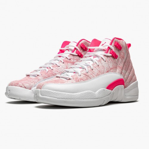 Air Jordan 12 Retro GS Arctic Pink 510815 101 Bílá/Arctic Punch-Hyper růžová WoPánské AJ12 Jordan Tenisky