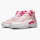 Air Jordan 12 Retro GS Arctic Pink 510815 101 Bílá/Arctic Punch-Hyper růžová WoPánské AJ12 Jordan Tenisky