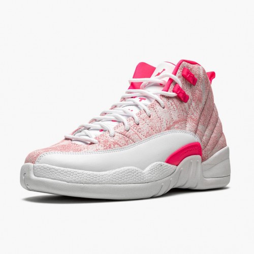 Air Jordan 12 Retro GS Arctic Pink 510815 101 Bílá/Arctic Punch-Hyper růžová WoPánské AJ12 Jordan Tenisky