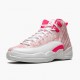 Air Jordan 12 Retro GS Arctic Pink 510815 101 Bílá/Arctic Punch-Hyper růžová WoPánské AJ12 Jordan Tenisky