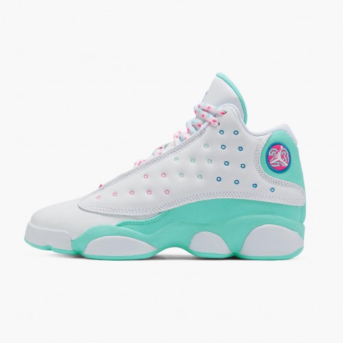 Air Jordan 13 Retro "Aurora Green" WoPánské Běžné boty Bílý/Aurora-Zelená-Digita 439358 100 AJ13 Jordan Tenisky