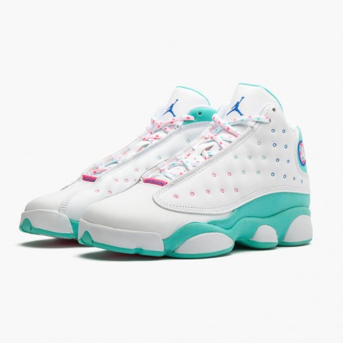 Air Jordan 13 Retro "Aurora Green" WoPánské Běžné boty Bílý/Aurora-Zelená-Digita 439358 100 AJ13 Jordan Tenisky