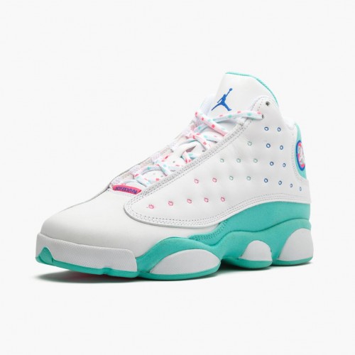 Air Jordan 13 Retro Aurora Green WoPánské Běžné boty Bílý/Aurora-Zelená-Digita 439358 100 AJ13 Jordan Tenisky