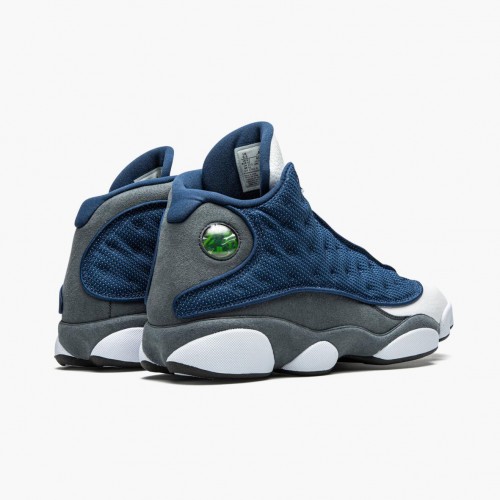 Air Jordan 13 Retro Flint dámské a Pánské Běžné boty námořnictvo/Flint Šedá-Bílý-Universi 414571 404 AJ13 Jordan Tenisky