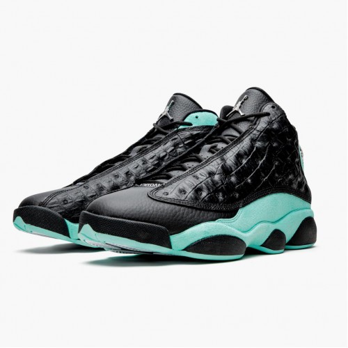 Air Jordan 13 Retro "Island Green" Pánské Běžné boty Černá/Ostrov Zelená/kovová Si 414571 030 AJ13 Jordan Tenisky