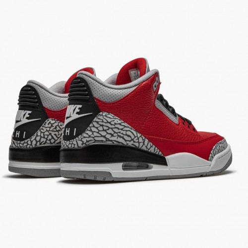 Air Jordan 3 Retro Fire Red Cement Varsity Red CU2277-600