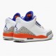 Air Jordan 3 Retro Knicks dámské a Pánské Běžné boty 136064 148 Bílý/ Královský Univerzita Ora AJ3 Jordan Tenisky