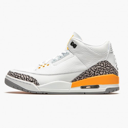 Air Jordan 3 Retro Laser Orange dámské a pánské Běžné boty CK9246 108 Bílý/Laserová oranžová-Cementová šedá AJ3 Jordan Tenisky