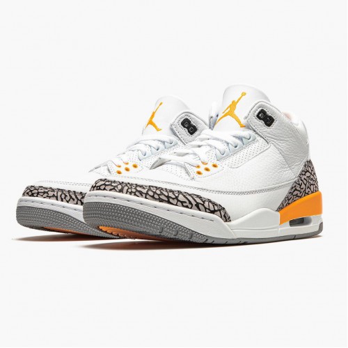 Air Jordan 3 Retro "Laser Orange" dámské a pánské Běžné boty CK9246 108 Bílý/Laserová oranžová-Cementová šedá AJ3 Jordan Tenisky