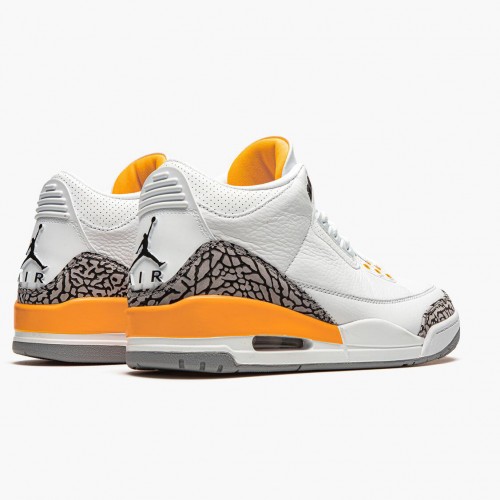 Air Jordan 3 Retro Laser Orange dámské a pánské Běžné boty CK9246 108 Bílý/Laserová oranžová-Cementová šedá AJ3 Jordan Tenisky