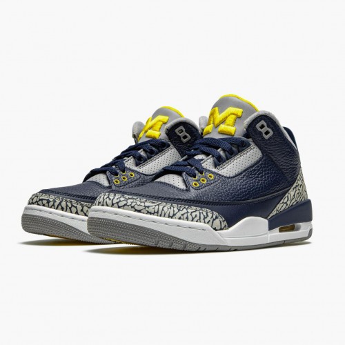 Air Jordan 3 Retro "Michigan" pánské Běžné boty AJ3 820064 Černá/Univerzita Zlato-CePánskét G AJ3 Jordan Tenisky