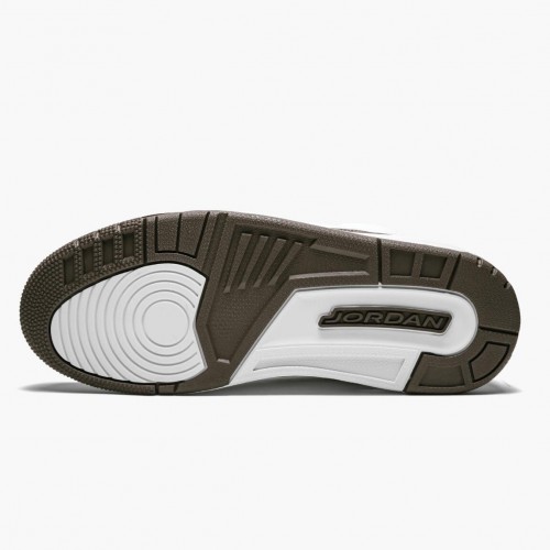 Air Jordan 3 Retro "Mocha" dámské a Pánské Běžné boty 136064 122 Bílý/Chrome/Tmavá mocha AJ3 Jordan Tenisky