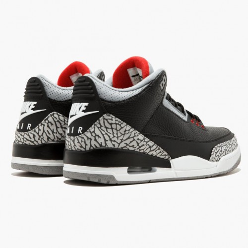 Nike Air Jordan 3 Retro OG Black/Cement Černá/Ohnivá červeno-cementová šedáBěžné boty 854262 001 Aj3 Tenisky boty