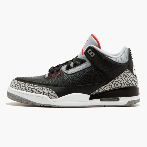 Air Jordan 3 Retro Og Black/Cement Black/Fire Red/Cement Grey  854262-001