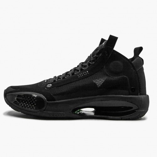 Nike Air Jordan XXXIV PE Black Cat Černá/Černá-Tmavě kouřově šedá BQ3381 003 AJ34 Tenisky