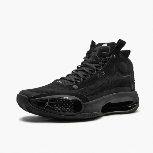 Nike Air Jordan XXXIV PE Black Cat Černá/Černá-Tmavě kouřově šedá BQ3381 003 AJ34 Tenisky boty