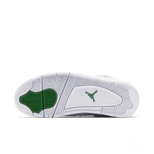 Air Jordan 4 Retro Metallic Green dámské a pánské Běžné boty CT8527 113 Bílá/stříbrná metalíza-Pine Gre AJ4 Jordan Tenisky