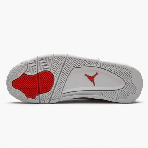 Air Jordan 4 Retro "Metallic Orange" dámské a pánské Běžné boty CT8527 118 Bílá/týmová oranžová-Metallic Sil AJ4 Jordan Tenisky
