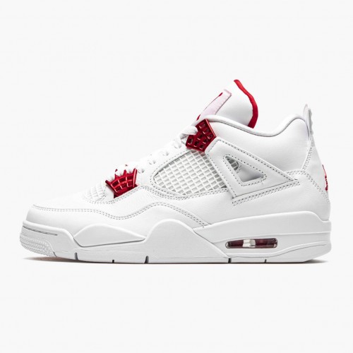 Air Jordan 4 Retro "Metallic Red" dámské a pánské Běžné boty CT8527 112 Bílá/stříbrná metalíza-Univers AJ4 Jordan Tenisky