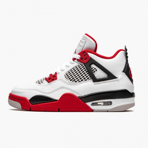 Air Jordan 4 Retro OG GS "Fire Red" 2020 Pánské Jordan Tenisky 408452 160 White/Fire Red-Black-Tech Grey Běžné boty