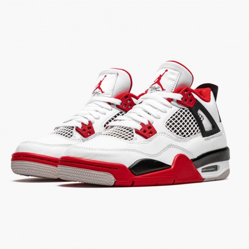 Air Jordan 4 Retro OG GS Fire Red 2020 Pánské Jordan Tenisky 408452 160 White/Fire Red-Black-Tech Grey Běžné boty